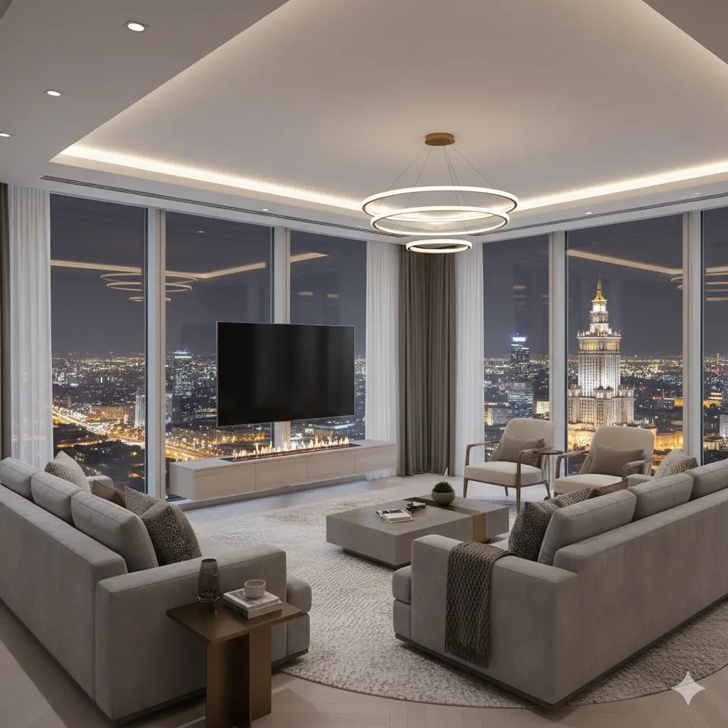 Warsaw City Tower Apartment